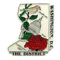 Washington D.C White Fridge Magnet
