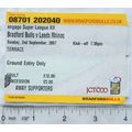 2007 ticket Bradford Bulls v Leeds Rhinos, adul...