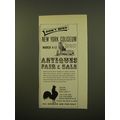 1961 New York Coliseum Antiques Fair & Sale Adv...