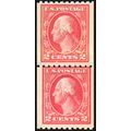 442, Mint NH 2¢ Paste-up Coil Pair - SCV $55+ -...