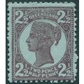 Queensland 1897 2½d brown-purple on blue paper ...