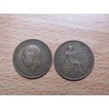 GB 1929 George V 1/2d Half Penny Coin