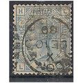 1880 SG142 2 1/2d Blue Plate 20 Good Used Check...