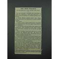1913 Postum Grape-Nuts Cereal Ad - The Best Tea...