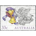 AUSTRALIA, CHRISTMAS, Angel with Bells, violet ...