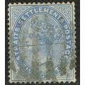 Straits Settlements 1883 5c Blue SG65 GU
