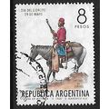 ARGENTINA REP 1966 ARMY DAY 8p MILITIAMAN OF GU...