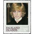 FALKLAND ISLANDS, Princess Diana, grey 1982, 17p