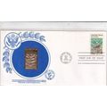 United States 1980Coral Reeds 23 karat Gold FDC...