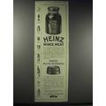 1914 Heinz Mince Meat and Plum Pudding Ad
