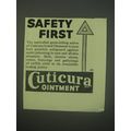 1940 Cuticura Ointment Ad - Safety First