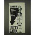 1940 Cutty Sark Scotch Whisky Ad - Drink