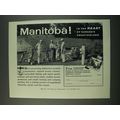 1960 Manitoba Canada Ad - In the Heart of Canad...