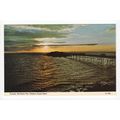 Sunset at Birnbeck Pier Weston-Super-Mare Postc...