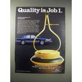 1990 Ford Motor Company Ad - Profile in Quality...