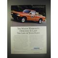 1990 Mazda Pickup Trucks Ad - The mazda warrant...