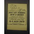 1959 Little, Brown Book Advertisement - Don't get Perconel with a Chicken