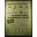1960 New York Coliseum International Automobile Show Ad - George Price Cartoon