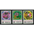 Taiwan Greetings Stamps Nienhwas paintings 3v 1...