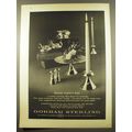 1961 Gorham Sterling Sea Rose Silver Advertisem...