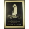 1961 Gorham Sterling Puritan Oval Bread Tray Ad...