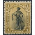 Dyak Chief: 1c - North Borneo 1894 - NM H - SG 66b