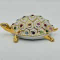 Capodimonte Italy Turtle Figurine w/ Swarovski ...