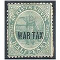 St Kitts Nevis 1916 SG22 1/2d Dull Blue-Green M...