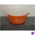 Vintage Pyrex Corning Autumn Harvest #474-B w/Lid