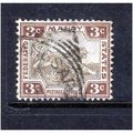 MALAYSIA 1900 SG 16a 3c GREY AND BROWN FINE USED