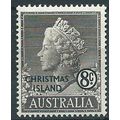 Christmas Island 1958 SG5 8c Black Mounted Mint...