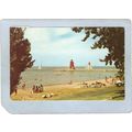 MI Charlevoix Lighthouse Postcard Lake Michigan...