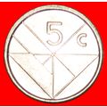 NETHERLANDS: ARUBA ★ 5 CENTS 1995 MINT LUSTER! ...