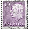 SWEDEN, King Gustav Adolf VI, lilac 1962, 30ore