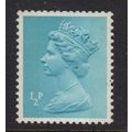 X841Eg U47 ½p Turquoise-blue OCP/GUM ARABIC TWO...