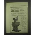 1922 Taylor & Fenn Rotary Milling Attachment Ad