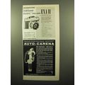 1961 Exakta Exa II & Auto-Carena Movie Camera Ad