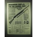 1983 Mossberg 500 Shotgun Ad - Big Barrel Buy
