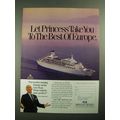 1987 Princess Cruises Ad - Gavin MacLeod - The Best of Europe