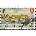 ISLE O MAN, Port St Mary, olive 1973, 3½p, #3