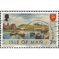 ISLE O MAN, Port St Mary, olive 1973, 3½p