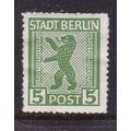 GERMANY 1945 RUSSIAN OCCUPATION STADT BERLIN 5p...