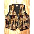 VTG YK "York" Mens Vest Multicolor XL French Wi...