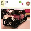 Collectors Club card. Classic Cars. FIAT 509