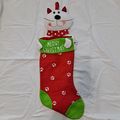 CAT PLUSH 24" "Meowy Christmas" STOCKING Stuffe...