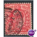 GB stamps 1902-10 KEV11 - 1d SG219 Beckenham 21