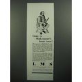 1930 LMS Railway Ad - Come to Shakespeare's Hom...