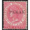 Perak 1884 2c Pale Rose SG20 GU