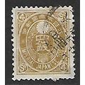 JAPAN 1876 4s BISTRE SG 118 FINE USED#