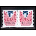 CVP33 36c Shield Very Fine MNH Pair PA5052